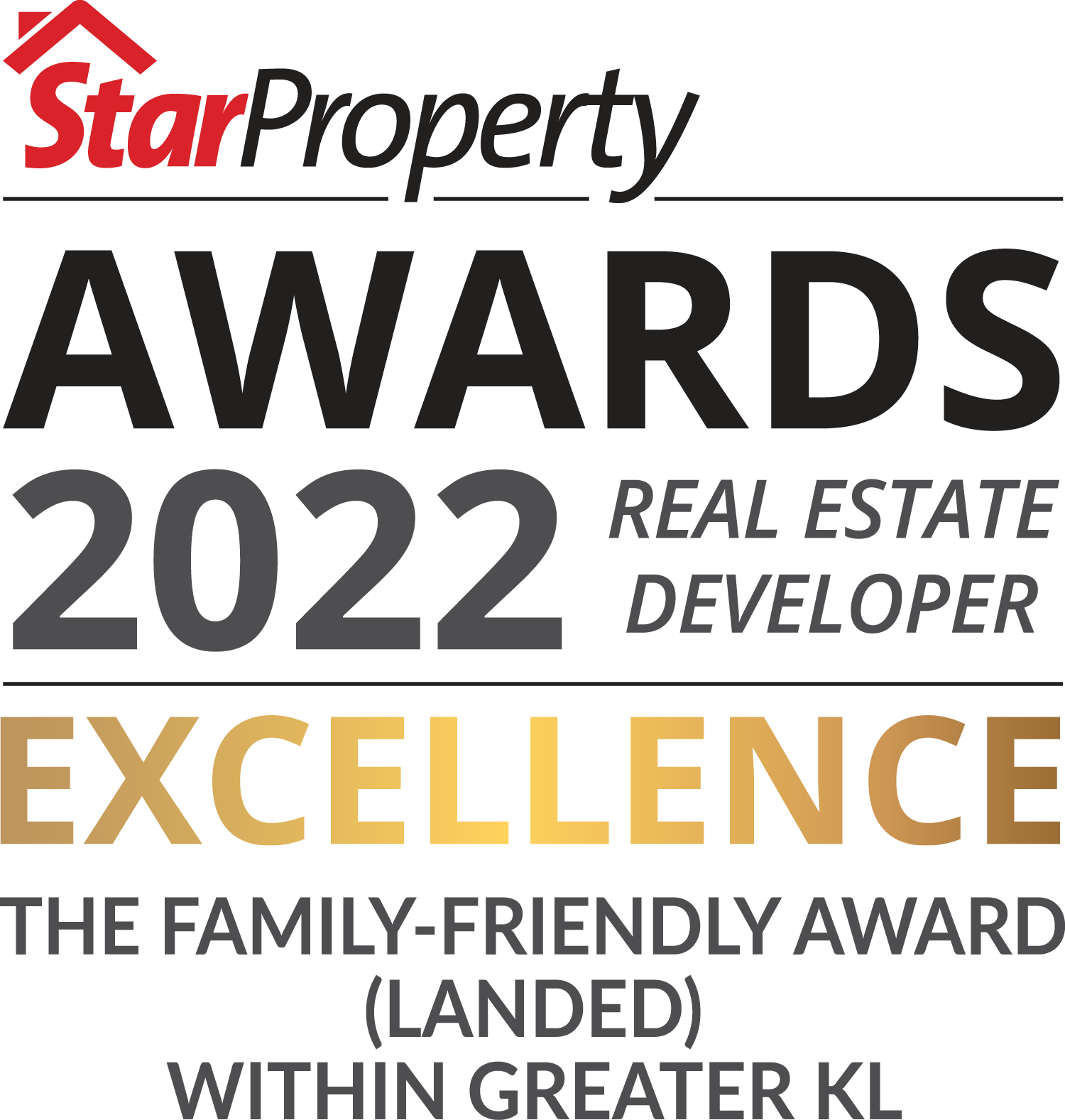 StarProperty Awards 2022 Excellence Logo - The Family-Friendly Award