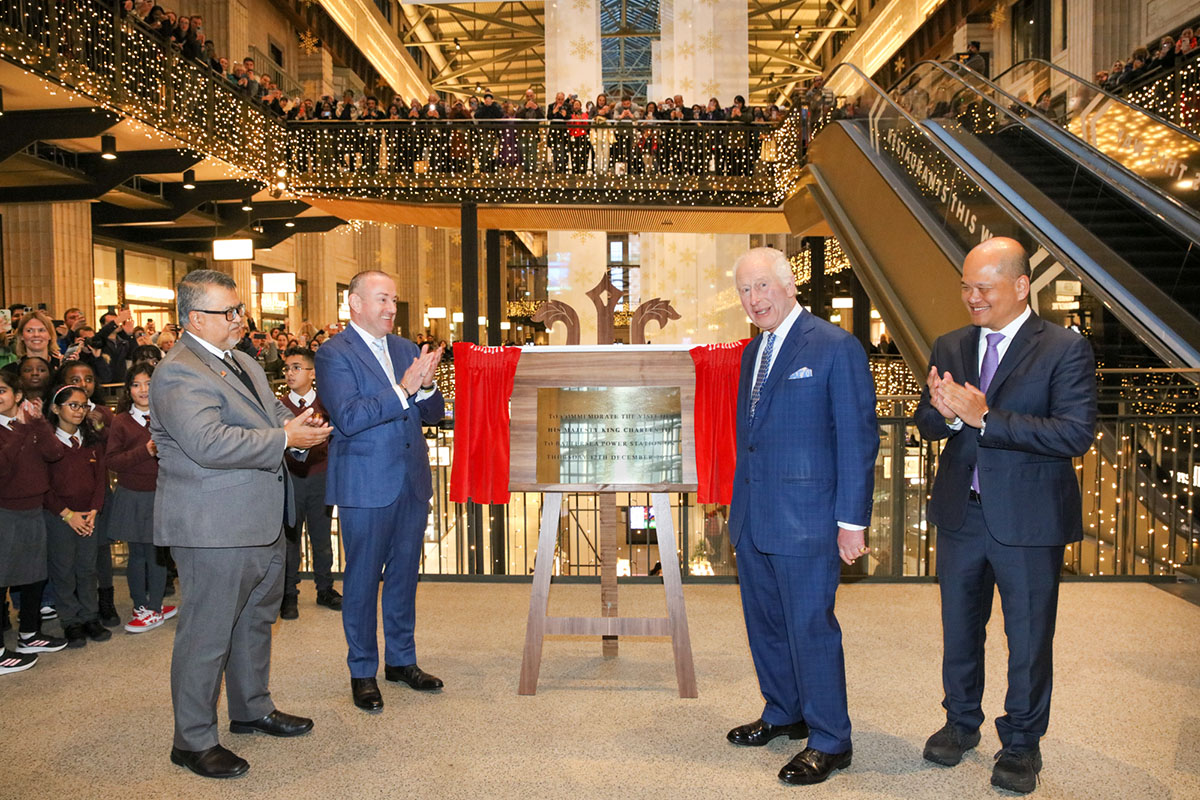 His Majesty King Charles III Makes a Festive Visit to the Iconic Battersea Power Station